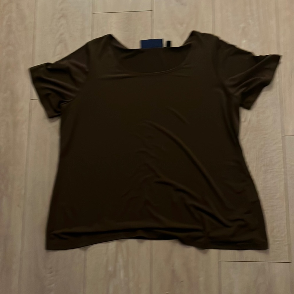 Brown loose fitting blouse
